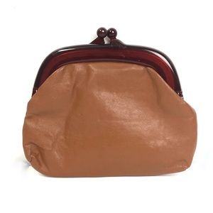 Vintage Carmel Coin Pouch